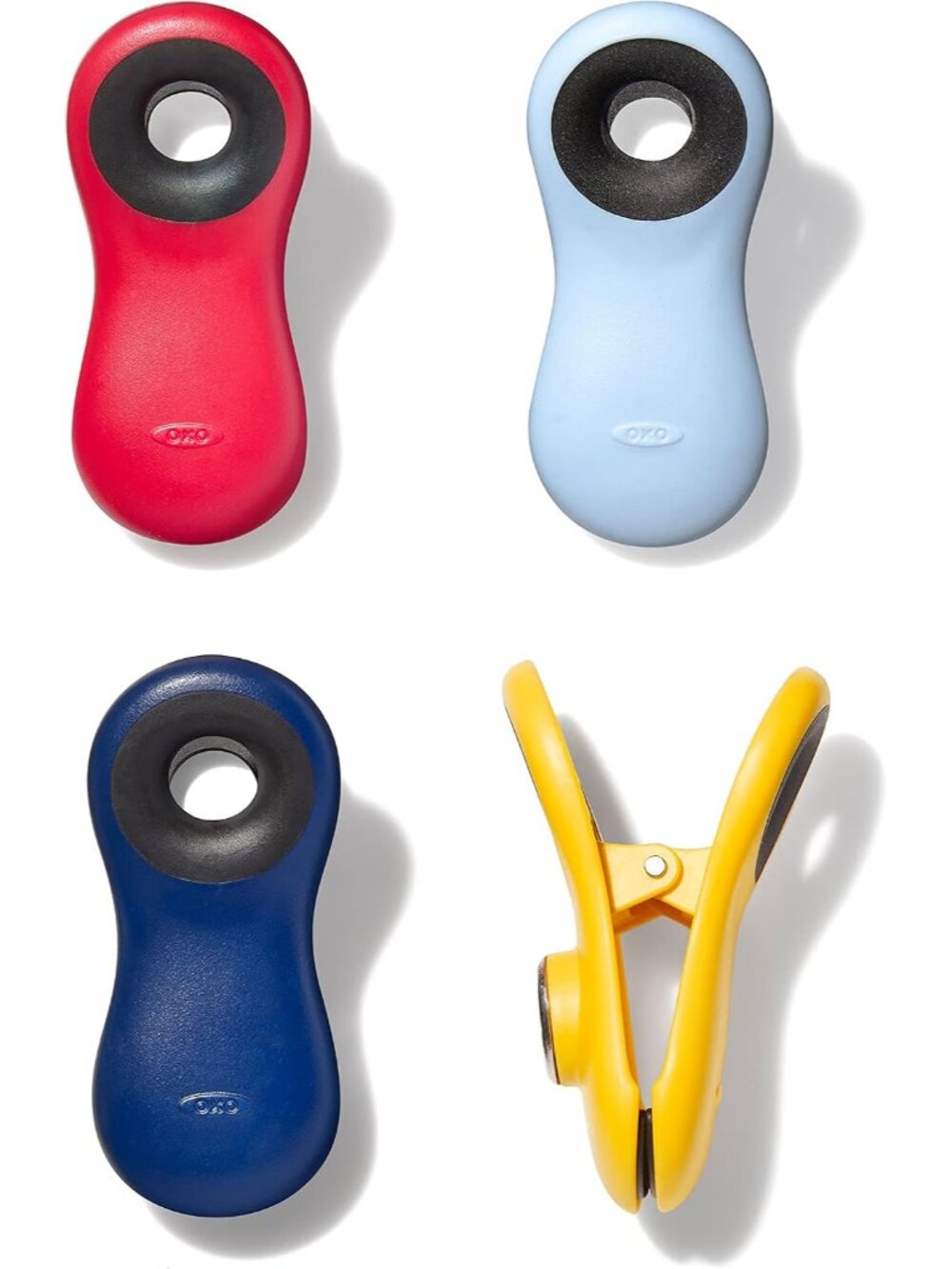 Good Grips 4-Piece All-Purpose Magnetic Clips Set- Multicolor